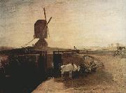 Joseph Mallord William Turner Grand Junction Canal at Southall Mill Windmill and Lock (mk31) china oil painting artist